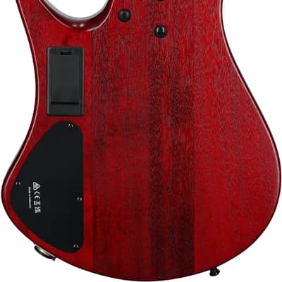 Ibanez EHB1505 Bass Guitar, 5-String (with Gig Bag), Stained Wine Red image 6