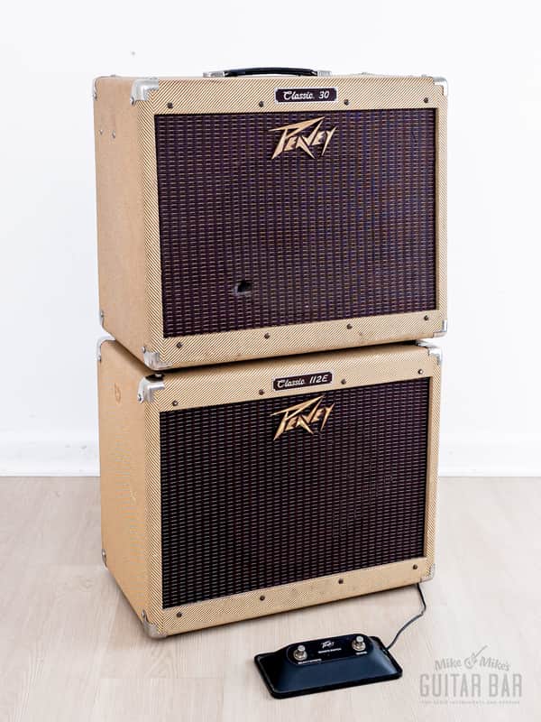1994 Peavey Classic 30 Tweed Tube Amp + Classic 112E Extension Speaker Cab w/ Ftsw image 1