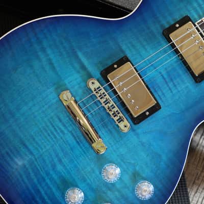 2024 Gibson Les Paul Modern Electric Guitar Figured Cobalt Burst + OHSC image 5