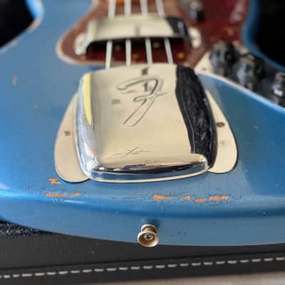 Fender Custom Shop 64 Jazz Bass Guitar Relic 2023 - Lake Placid Blue image 7