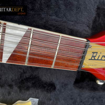 ♚UNDER THE BED♚MEGA RARE!!♚ 2013 RICKENBACKER 660-12 String♚RUBY RED METALLIC !♚7.6K TOASTERS♚360 image 11