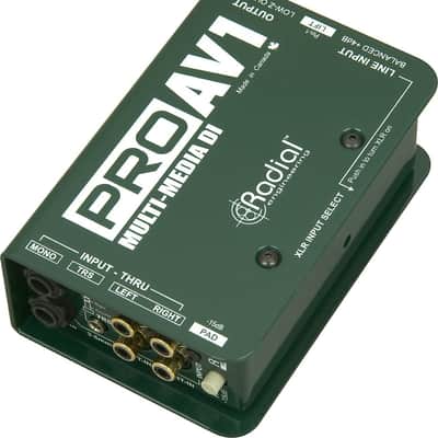 Radial Engineering ProAV1 Passive MultiMedia Direct Box DI w/ Mic Cable image 7