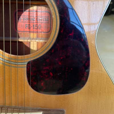 Yamaha FG-150 Red Label, Vintage Acoustic Guitar, Hard Shell Case image 6
