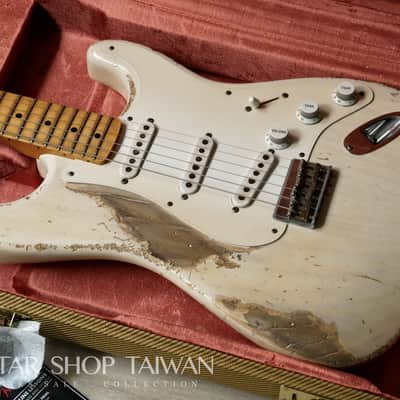 Fender Custom Shop John Cruz 1955 Hardtail Stratocaster Heavy Relic-White Blonde image 2