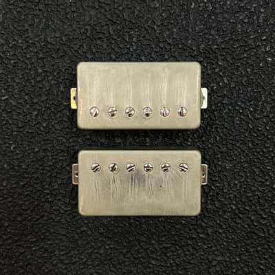 Pete A Flynn Pickups PAF Style Humbucker Pickup Set w/ Aged Nickel Covers image 1