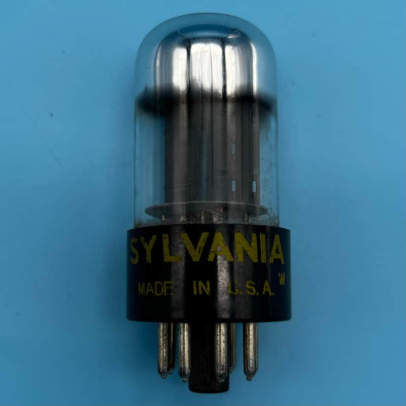 1950s Sylvania 6SN7GTB Vintage Chrome Top Preamp Tube! T297 image 1