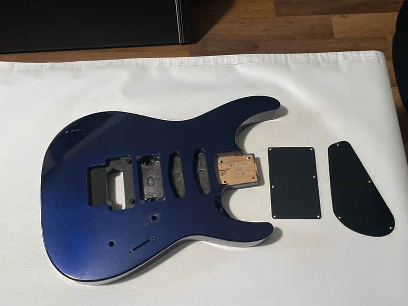 2006 Made in Japan Jackson DK2 Dinky Candy Blue Guitar Body Floyd Ready image 1