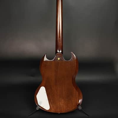 Gibson Custom M2M 1963 Les Paul SG Custom 3-PU Maestro VOS Gold Hardware - Walnut image 6