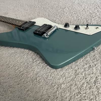Gibson USA Firebird Zero S Series 2017 HH Pelham Blue Rosewood Fretboard Guitar image 4