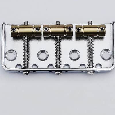 Fixed Hardtail Telecaster Tele Style Guitar Bridge with Brass Saddles image 1