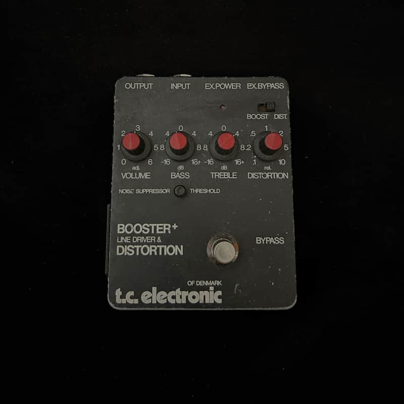 1980s TC Electronic Booster+ Line Driver and Distortion Black