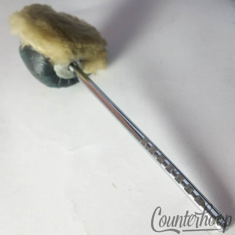 Premier #250 Bass Drum Pedal Beater Chrome Rod Soft Fur/Leather Head Vintage 60s image 1