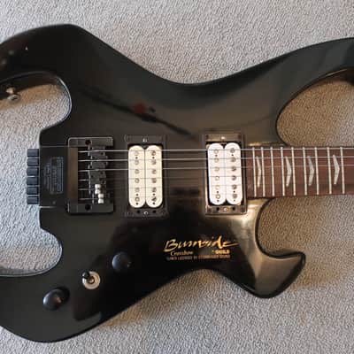 Vintage 1980s Guild Burnside Crossbow Headless Guitar Steinberger Tremolo Arm Case Wasp Spider Shape image 2