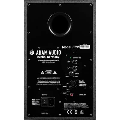 ADAM Audio T7V 7-inch Studio Monitor Black Pair with OnStage XLR Cable 2 Pack image 4