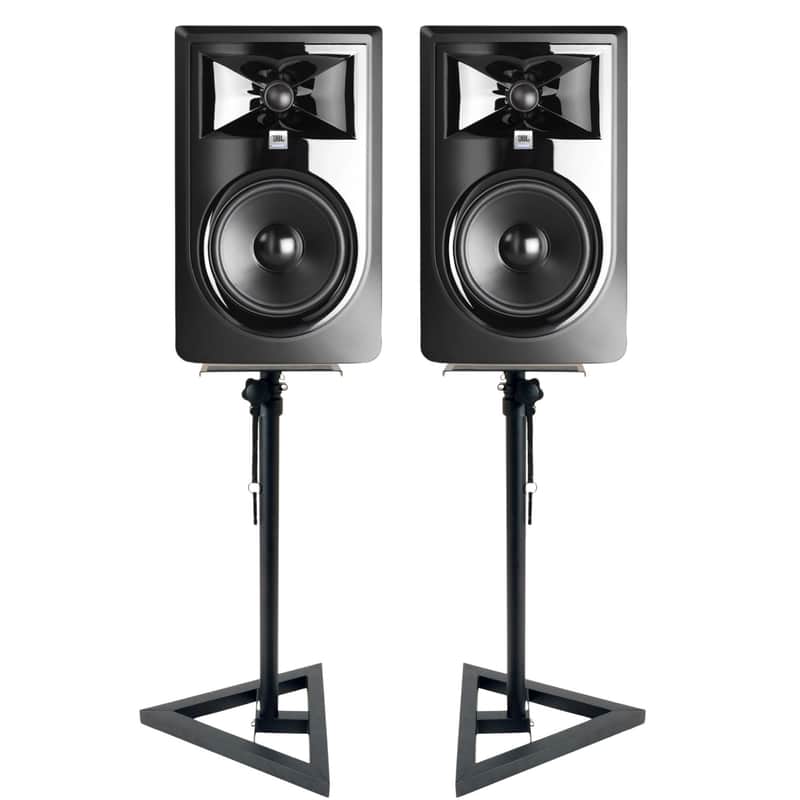 JBL 305P MkII Powered 5-Inch Two-Way Studio Monitor (Pair) with Stands image 1