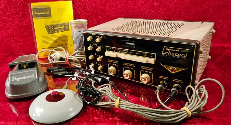Dynacord Echocord S62 Tube Tape Echo Delay Preamp + Pedal FR2+ Switch FS2 TOP image 1