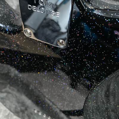 Fender Tom Delonge Stratocaster - Galaxy Black Flake Finish by Marty Bell w/ Fender Deluxe Case image 11