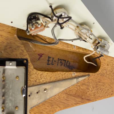 Echopark  Albert 58 Flying V Solid Body Electric Guitar (2017), ser. #XX-020/EL-1370, original brown tolex hard shell case. image 12
