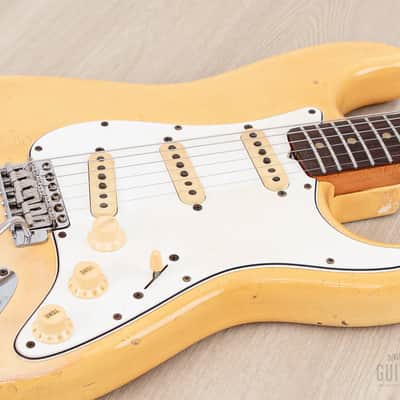 1965 Fender Stratocaster Vintage Guitar Olympic White w/ Case image 8