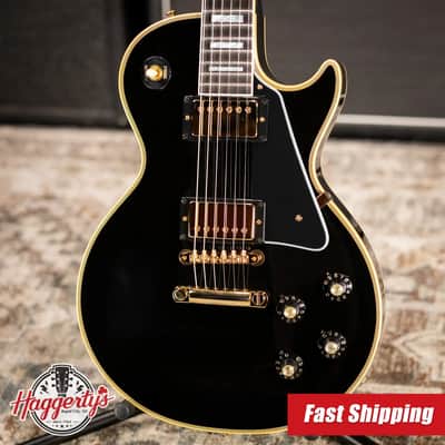 Gibson Custom Shop 1968 Les Paul Custom Reissue Electric Guitar - Ebony with Hardshell Case image 1