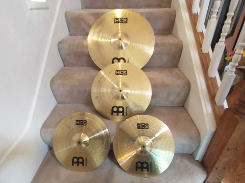 Meinl HCS cymbal set: 20 Ride, 16 crash, 14 hi hats matched set clean condition image 1