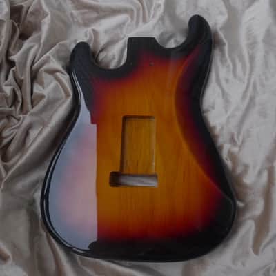 Sunset Alder Strat Style Guitar Body with 55.5mm Heel image 3