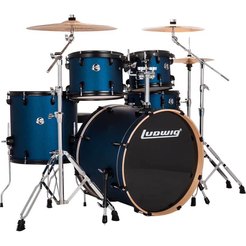 Ludwig Element Evolution 8x10 / 9x12 / 16x16 / 16x22 / 5x14" Drum Set image 1