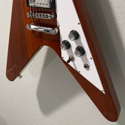 2020 Gibson Flying V Antique Natural | BurstBucker 2/3 | OHSC & Case Candy image 3
