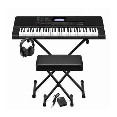 Casio CT-X700C3 61-Key Portable Keyboard with Stand, Bench, and Headphones