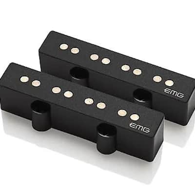 EMG JV/SET-Black, Vintage Active J Bass Set image 1