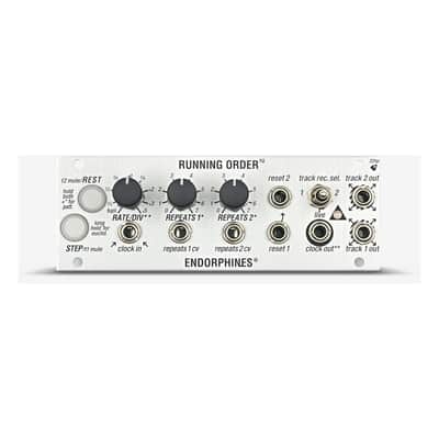 Endorphin.es Running Order Eurorack Trigger Sequencer 1U Module (Black) image 1