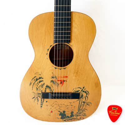 1930s Supertone No. 13411 “Palm Beach” Hawaiian Stencil Guitar – “Palmer” image 2