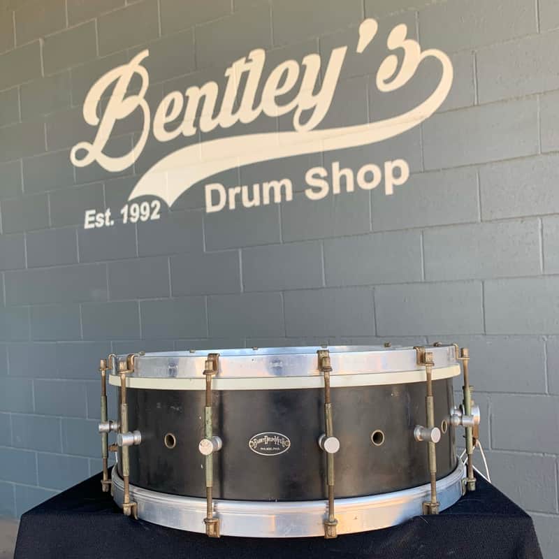 Vintage 1920's Original Barry 5x14 12-Lug Aluminum Snare Drum (Rm4) image 1