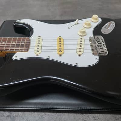 1973 Fender Stratocaster Heavy Relic American Vintage 70s 1970's USA Strat Black Rosewood Electric Guitar Oversized Headstock image 13