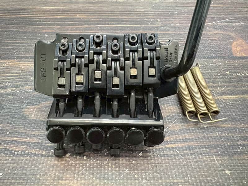 Takeuchi TRS-101 Tremolo Bridge Black Floyd Rose licensed Made in Japan image 1