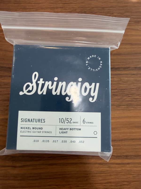 Stringjoy Signatures Nickel Electric Guitar Strings - Heavy Bottom Light (.10 - .52) 2010s - Standard image 1