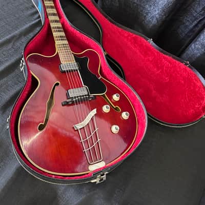 Hofner Verithin Circa 1962 - Naturally Aged Red Nitro - Fully Funtional image 5