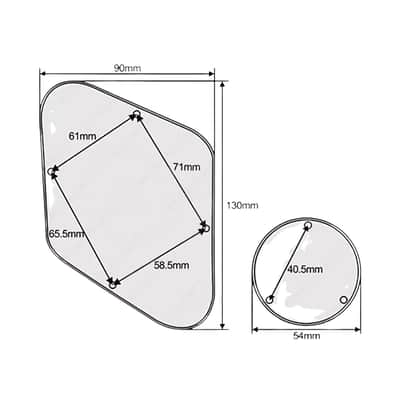 Les Paul Pickguard and Control Covers - Black image 2