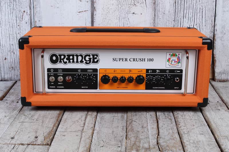 Orange Super Crush 100 Electric Guitar Amplifier Head 100W Solid State Amp Head image 1
