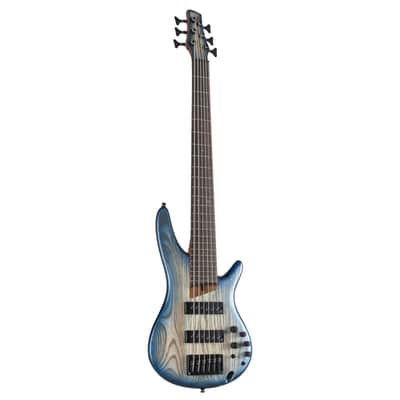 Ibanez Standard SR606E-CTF Cosmic Blue Starburst Flat - 6-String Electric Bass image 1