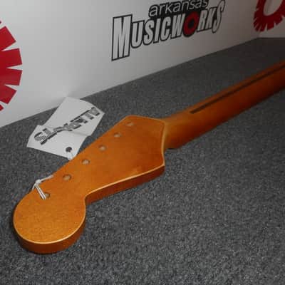 Allparts Fender Licensed Neck For Stratocaster, Maple, Aged (Relic) Satin Finish - #SMVF-C image 5