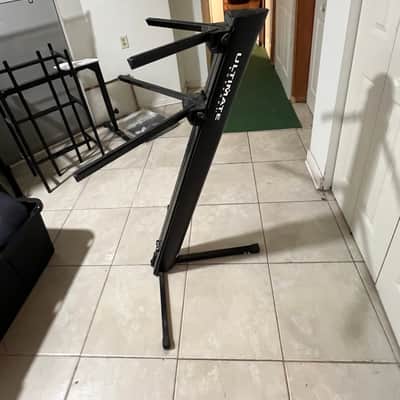 Ultimate Support AX-48 Pro Plus Apex Series Two-Tier Column Keyboard Stand 2010s - Black image 2