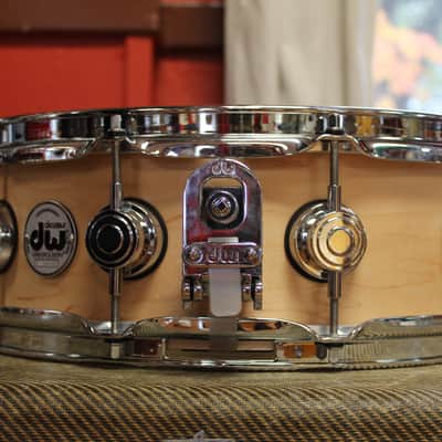DW Collector's Maple Standard 5"x14 Snare Drum in Natural Maple image 9