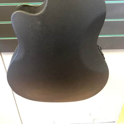 Vintage Synergy Series VR6BK Gloss Black Bowlback Electro Acoustic Guitar image 8
