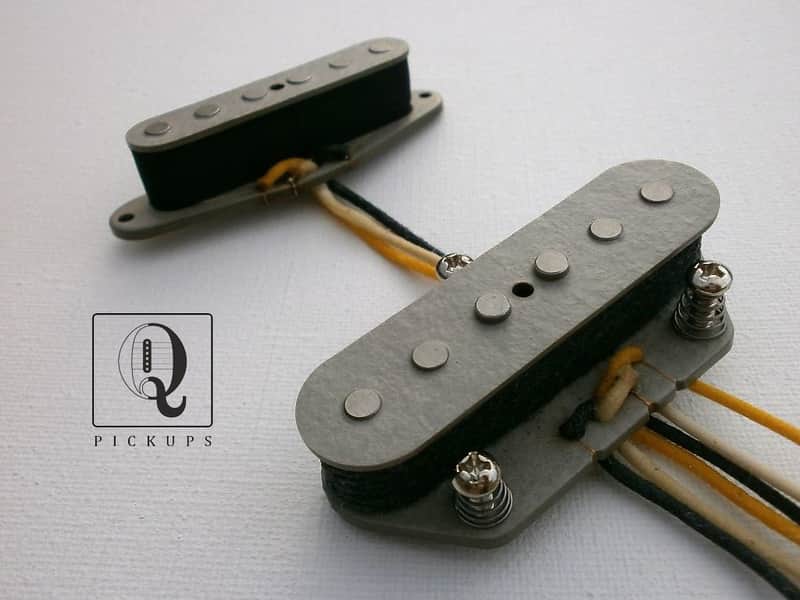 Telecaster Coil Tap A2 A5 HOT Pickups SET Custom Hand Wound Fits Fender by Q pickups image 1