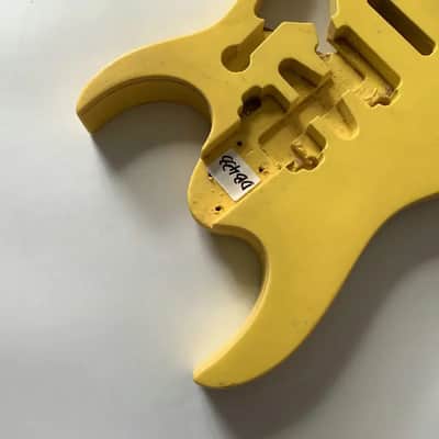 HSH Yellow Basswood Guitar Double Cutaway Body image 4