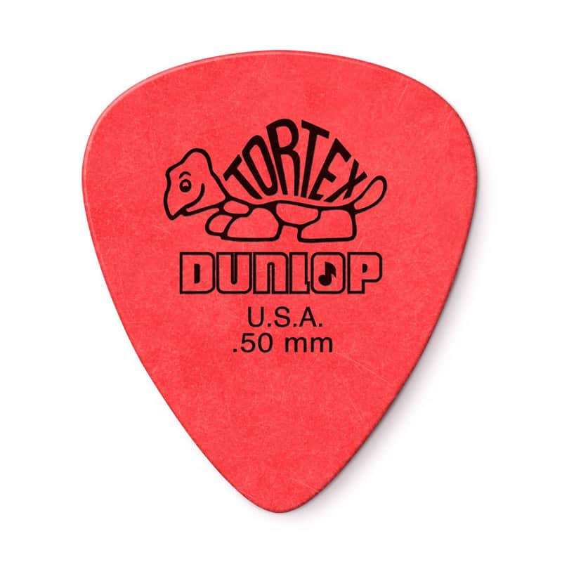 2021 Dunlop Tortex Standard Picks .50mm, Pack of 12 Standard