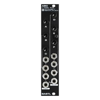 Bastl Instruments ABC Eurorack 6 Channel Mixer Module (Black) image 1
