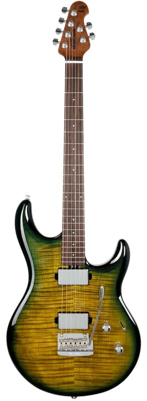Ernie Ball Music Man Luke 4 HH Gator Burst Flame with Mono Case image 1