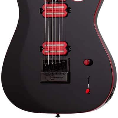 Schecter Sunset-6 Red Dawn ET Gloss Black image 1